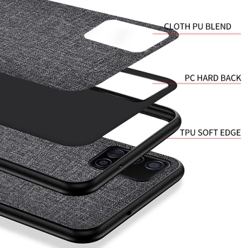 Už OnePlus 8T Atveju Prabangos Odos Minkštos TPU edge +Kietojo audinio, galinis dangtelis apsaugos atveju vienas plius 8t oneplus8T 1+8T telefono apvalkalas
