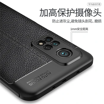 Už Xiaomi Mi 10T Pro Case Cover Odinis Minkštas Silikonas atsparus smūgiams Bamperis galinis Dangtelis Mi 10 T Pro Telefoną Atveju Xiaomi Mi 10T Pro