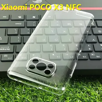 Už Xiaomi POCO X3 NFC Aišku, Telefono dėklas, galinis Dangtelis Sunkiai PC Atveju Apsauginis Apvalkalas