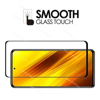 Už Xiaomi Poco X3 Stiklo 4in1 Priekiniai Ir Fotoaparato Protector Apsauginė Stiklo Xiaomi Poco X3 NFC Saugos Ekrano apsauginės Plėvelės