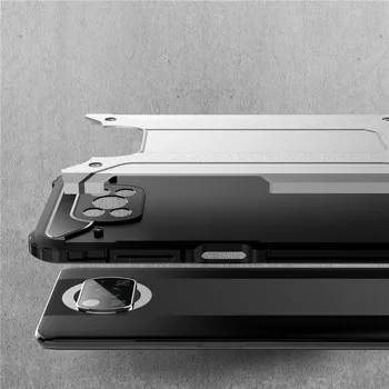 Už Xiaomi Pocophone Poco X3 NFC Atveju, atsparus smūgiams Patikima Šarvai telefoną Atveju Mi POCO X3 Apsauginis galinis Dangtelis