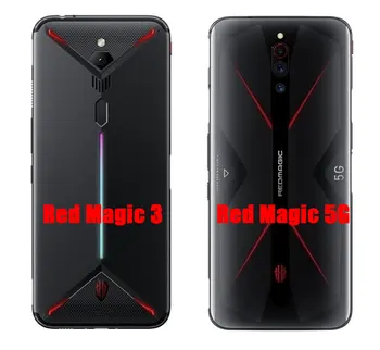 Už ZTE Nubija Raudonoji Magija 5G Atveju, atsparus smūgiams Visiškai Apsaugoti Minkštos TPU Telefono Atvejų, ZTE Nubija Raudonoji Magija 3 5G Skaidrus galinis Dangtelis