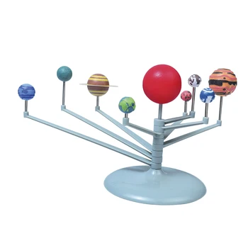 Vaikai DIY Saulės Sistemos Planetų Modelis Žaislas Mokslo Planetariumas Ikimokyklinio Švietimo Žaislas - Dydis 21.5x18.2x6.5CM/8.5x7.2x2.56in