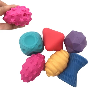 Vaikai kamuolį ranka jutimo vaikų žaislų Tekstūruotos gumos Multi lytėjimo pojūčius touch žaislai, kūdikių mokymo Masažas minkšti kamuoliukai