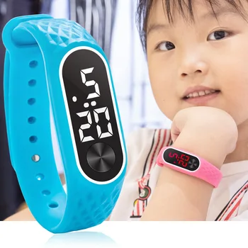 Vaikai LED Skaitmeninio Sporto Žiūrėti Berniukų, Mergaičių Nauja Vaikų Laikrodžiai Vyrams, Moterims, Elektroninių Silikono Apyrankę ant Riešo Mini Žiūrėti Reloj
