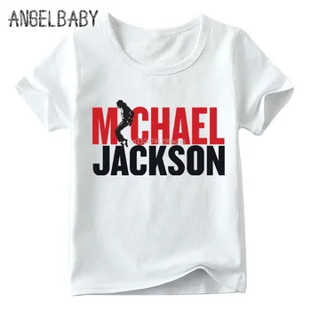 Vaikai Michael Jackson marškinėliai Kūdikių Berniukų/Mergaičių Rock N Roll Star 