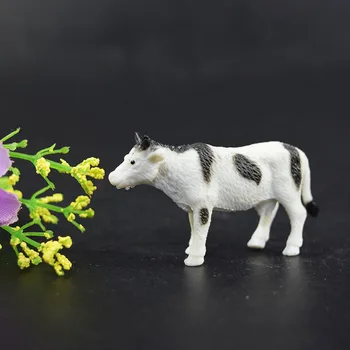 Vaikai Vaikai, 12PCS Mini Plastikų Modeliavimas Ūkio Gyvūnų, Arklių, Avių, Kiaulių Antis Karvė Modelių Kolekcija vaikų Švietimo Žaislai