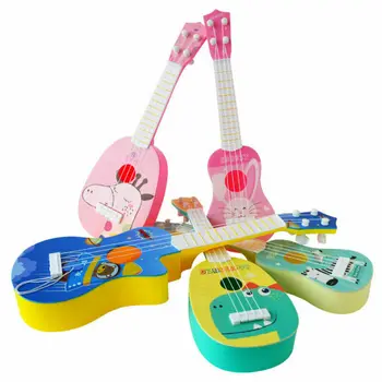 Vaikai Vaikų Gyvūnų Ukulėle Mažas Gitara, Klasikinės Muzikos Instrumentas, Švietimo Žaislas Žaisti Vaikams, Pradedantiesiems Įdomus Laiko KARŠTA
