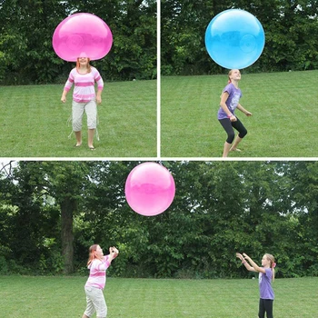 Vaikams Bubble Ball Balionas Patalpų Lauko Pripučiamas Kamuolys Žaidimai, Žaislai, Minkšti, Oro, Vandens Pripildytas Bubble Ball Susprogdinti Balioną Žaislas