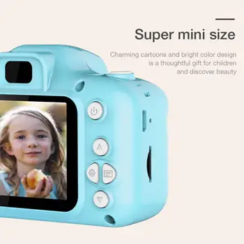 Vaikų Kamera 2.0 Colių Spalvotas Ekranas atsparus Vandeniui Mielas Skaitmeninė vaizdo Kamera 1080P HD Ekranas, 8 Mln. Pikselių Vaikams Mini Kamera Dovana