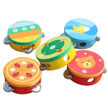 Vaikų Muzikos Instrumentas Handbells Kūdikių Būgno Vertus Varpai Vaikų Muzikos Garso Žaislų, Animacinių Filmų Primt Švietimo Žaislai, Kūdikių Mediniai Varpeliai