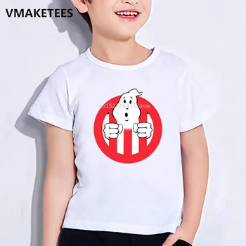 Vaikų Vasaros trumpomis Rankovėmis Mergaičių ir Berniukų T shirts Animacinių filmų Ghostbusters Spausdinti vaikiški marškinėliai Atsitiktinis Juokinga, vaikiški Drabužiai,ooo5140