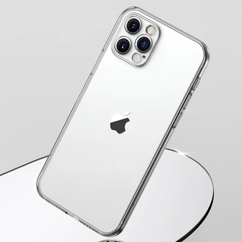 Vaizdo kameros Objektyvo Apsaugos Aiškiai Telefono dėklas Skirtas iPhone 12 Pro Max Silikono Minkštas Viršelis iPhone 12 Mini atsparus smūgiams Galinį Dangtelį Dovana