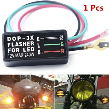 Valdytojas Motociklo LED mirksi relay Motociklo LED specialios flash rėlę trijų laidų flash