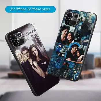 Vampyro Dienoraščiai Minkštos TPU Telefono dėklas Skirtas iPhone 12 Mini Pro 11 X XS Max XR SE 2020 7 8 6 6S Plius Atgal Korpuso Dangtelį Coque Funda