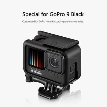 Vamson už Go Pro Reikmenys Hero9 Apsauginiu Rėmu Atveju vaizdo Kamera Būsto Atveju GoPro Hero 9 Black Veiksmo Kamera VP661