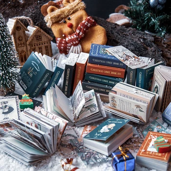 VanYi 100vnt/box Vintage Kalėdų Dovana Medžiaga Popierius Scrapbooking Padaryti Žurnalinė Projekto 