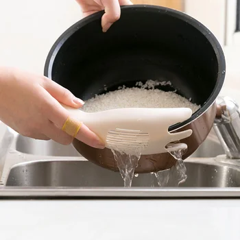 Vanzlife Daugiafunkcinis ryžių plovimo dirbiniai, skirti naudoti virtuvės įrankiai ir indai mažas įrankis