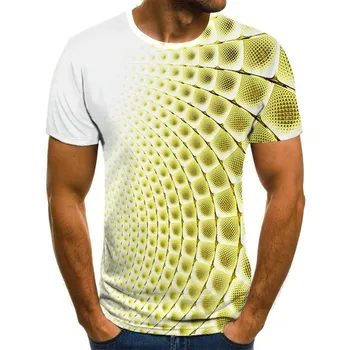 Vasaros naujovė, įvairių spalvų 3D grafikos spausdinimo, T-marškinėliai, custom streetwear vyrų ir moterų, drabužius marškinėliai T-shirts
