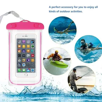 Vasaros Šviesos Vandeniui atsparus Dėklas Plaukimo Įtaisą Paplūdimio Sausas Krepšys Telefono Padengti Kempingas Slidinėjimas Turėtojas Mobilųjį Telefoną 3.5-6Inch