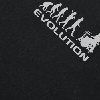 Vasarą Vyrai T-shirt Kultūrizmo Undershirt Fitneso Vyrų Būgnininkas Evoliucija Juokinga Muzikos Humoro Būgnai Marškinėliai Viršuje Tees