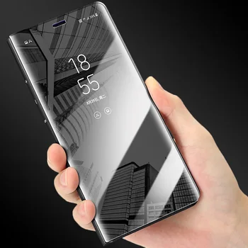 Veidrodis Peržiūrėti Smart Flip Case For Samsung Galaxy A6 A7 A8 A9 2018 A10 A20 A30 A40 A50 A70 S8 S9 S10 Plius J2 Branduolių A5 2017 S7 Krašto