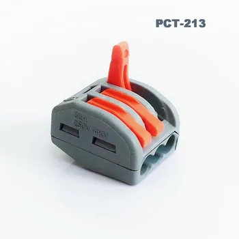 Vielos Jungtis plug-in mini greitas jungtis, laido gnybtų bloko jungtis PCT-212 PCT-213 tiesioginio Elektros Kabelio jungtis