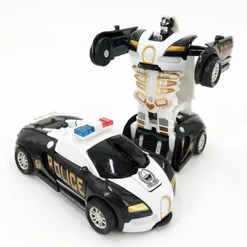 Vienas pagrindinių Automatinė Transformuoti Robotas Automobilio Modelį Žaislas Berniukams, Vaikų Plastiko Juokinga Veiksmo Duomenys Deformacijos Transporto priemonių, Automobilių Vaikas