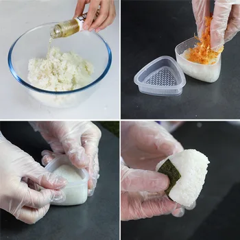 Virtuvės Dalykėlių Onigiri Nustatyti Suši Ritinėliai Suši Pelėsių Onigiri Ryžių Kamuolys Bento Paspauskite Maker 