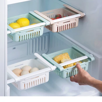 Virtuvės stalčiuko organizatorius virtuvės organizatorius stovo virtuvės reikmenys organizatorius lentynos stalčiuko šaldytuvo laikymas laikymo dėžutė
