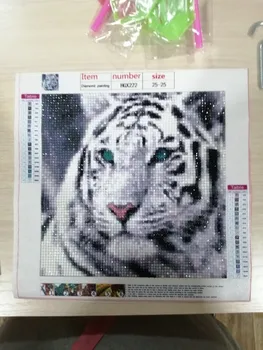 Visiškai Apvalus Deimantas 5D diamond tapybos gyvūnų tigras fox diamond siuvinėjimo rinkinys mozaika, tapyba 