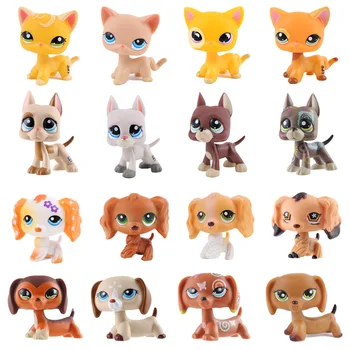 Visiškai naujas klasikinis mielas pet shop Lps žaislas katė dogų šunų PVC smulkių gyvūnų modelį, vaikai mielas dovana