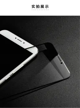 Visiškai Padengti Grūdinto Stiklo Apple iPhone 7 / 7 Plius 4.7 5.5 colių iPhone7 7Plus Screen Protector Apsauginės Plėvelės Minkštas Apsaugas