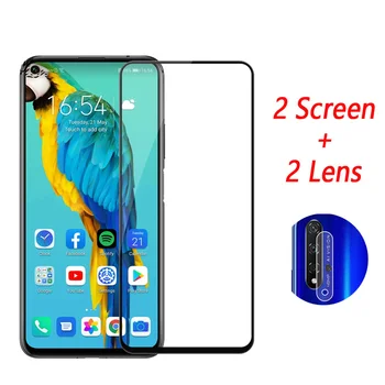 Visiškai Padengti Grūdinto Stiklo Huawei Nova 5T Screen Protector, Skirta 