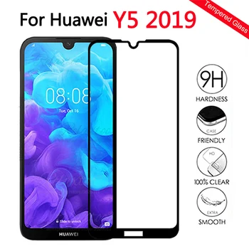Visiškai padengti Grūdinto Stiklo Huawei Y5 2019 Stiklo Screen Protector, Skirta 