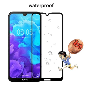 Visiškai padengti Grūdinto Stiklo Huawei Y5 2019 Stiklo Screen Protector, Skirta 