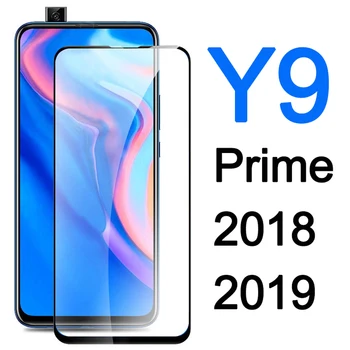 Visiškai padengti huawei y9 premjero 2019 y9s y9 2018 grūdintas stiklas, apsauginė plėvelė telefono ekranui raštas ant stiklo išmanųjį telefoną