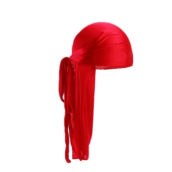 Vyriški Šilkiniai Durags Skarelės Turbaną skrybėlę Perukai Doo Vyrams, Satino Durag Dviratininkas galvos Apdangalai Extra Ilga Uodega Du-Rag Lankelis Plaukų Aksesuarai