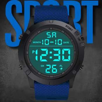 Vyrų Laikrodis Sporto Skaitmeninis LED Vandeniui Riešo Žiūrėti Prabangių Vyrų Analoginis Skaitmeninis Karinės Stilingas Mens Elektroninių Žiūrėti Laikrodis 2020 m.