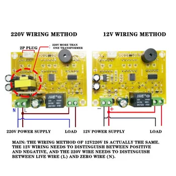 W1411 12V 24V AC110-220V Zondas linija 20A Skaitmeninis Temperatūros Kontrolė LED Ekranas Termostatas Su Šilumos/Vėsumos Kontrolės Priemonės