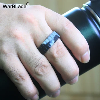 WarBLade Naujų Maisto Klasės FDA Silikoniniai Žiedai Vyrams, 9mm Padangų Modelis Silikono Piršto Žiedą, Hipoalergicznych Lankstus Vestuvių Gumos Juosta