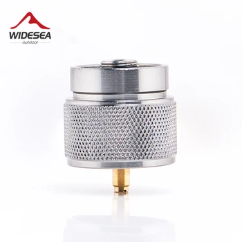 Widesea 1 lb. propano mažos dujų bakas įvesties EN417 Lindal Vožtuvo Išėjimo lauko kempingas viryklė Konvertuoti cilindrų SND filtro adapteris