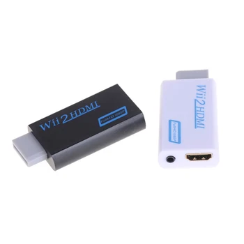 Wii į HDMI Adapteris Keitiklis palaiko Full HD 720P 1080P 3.5 mm Audio Wii2HDMI Adapteris HDTV
