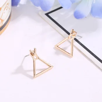 Woozu 2019 Mados Mielas Aikštėje Auskarai Moterų Trikampis, Unikalaus Dizaino, Mažų Geometrinių Auskarai Moterims, Dovana