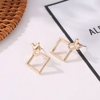 Woozu 2019 Mados Mielas Aikštėje Auskarai Moterų Trikampis, Unikalaus Dizaino, Mažų Geometrinių Auskarai Moterims, Dovana