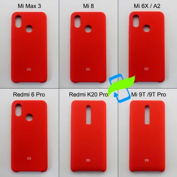 Xiaomi Mi Max 3 Atveju Skystu Silikonu Apsauginis galinis Dangtelis XIAOMI Mi 9T 8 Pro Lite 10 Max3 A2 6X Redmi K20 Atgal Slim Prabanga Atveju