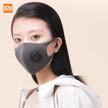 Xiaomi Mijia Filtras Kaukė Blokuoti 97% PM 2.5 su Ventiliacijos Vožtuvu ilgalaikį TPU Medžiaga, Filtro Kaukė Protingo Namo 1 Vnt