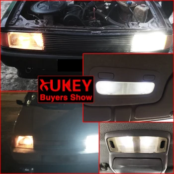 Xukey BA9S T4W 233 Automobilio LED Interjero Dome Skaitymo Lemputės Licencijos numerio ženklo Žibintus, Parkavimo Signalinių Lempučių 1895 363 233 12V Balta 6000K
