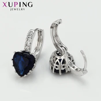 Xuping Papuošalai Populiarus Europos Stiliaus Merginos Žiedai, Auskarai su Širdies Formos Akmens 91291