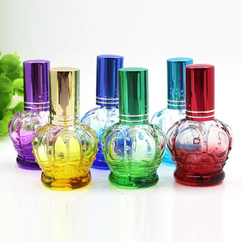 XYZ - 15ML, skaidraus stiklo kvepalų buteliukai su Spalvinga Kepuraitė ,Gražus Tuščia stiklo 5 ml Purškimo Kosmetikos Daugkartiniai Butelis